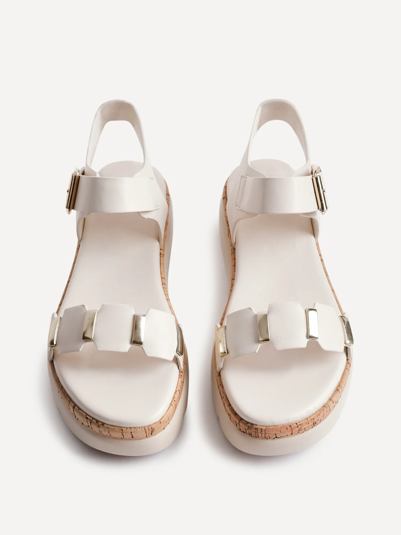 Stride Nude Flatform Sandals - Image 4