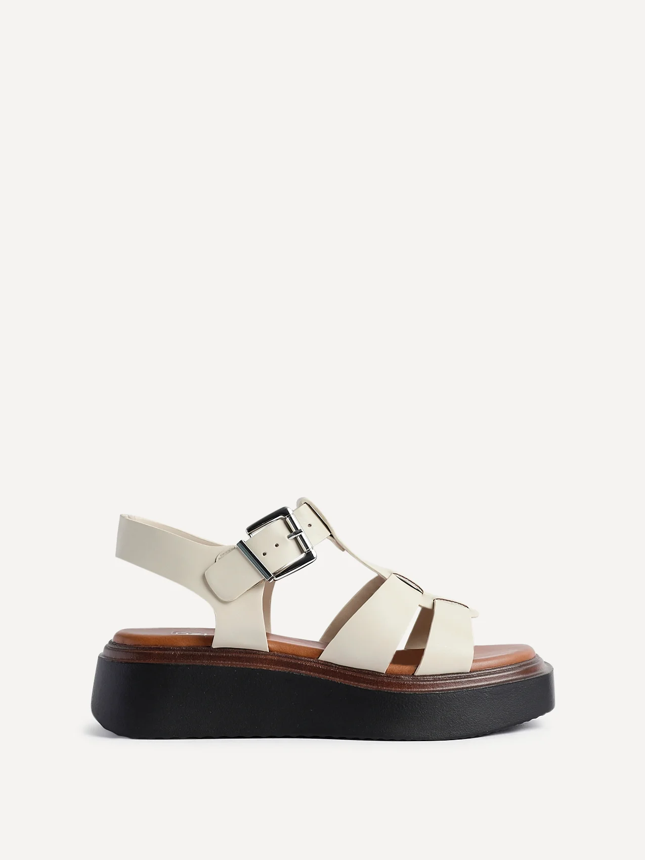 Subtract Nude Gladiator Flatform Sandals - Image 2