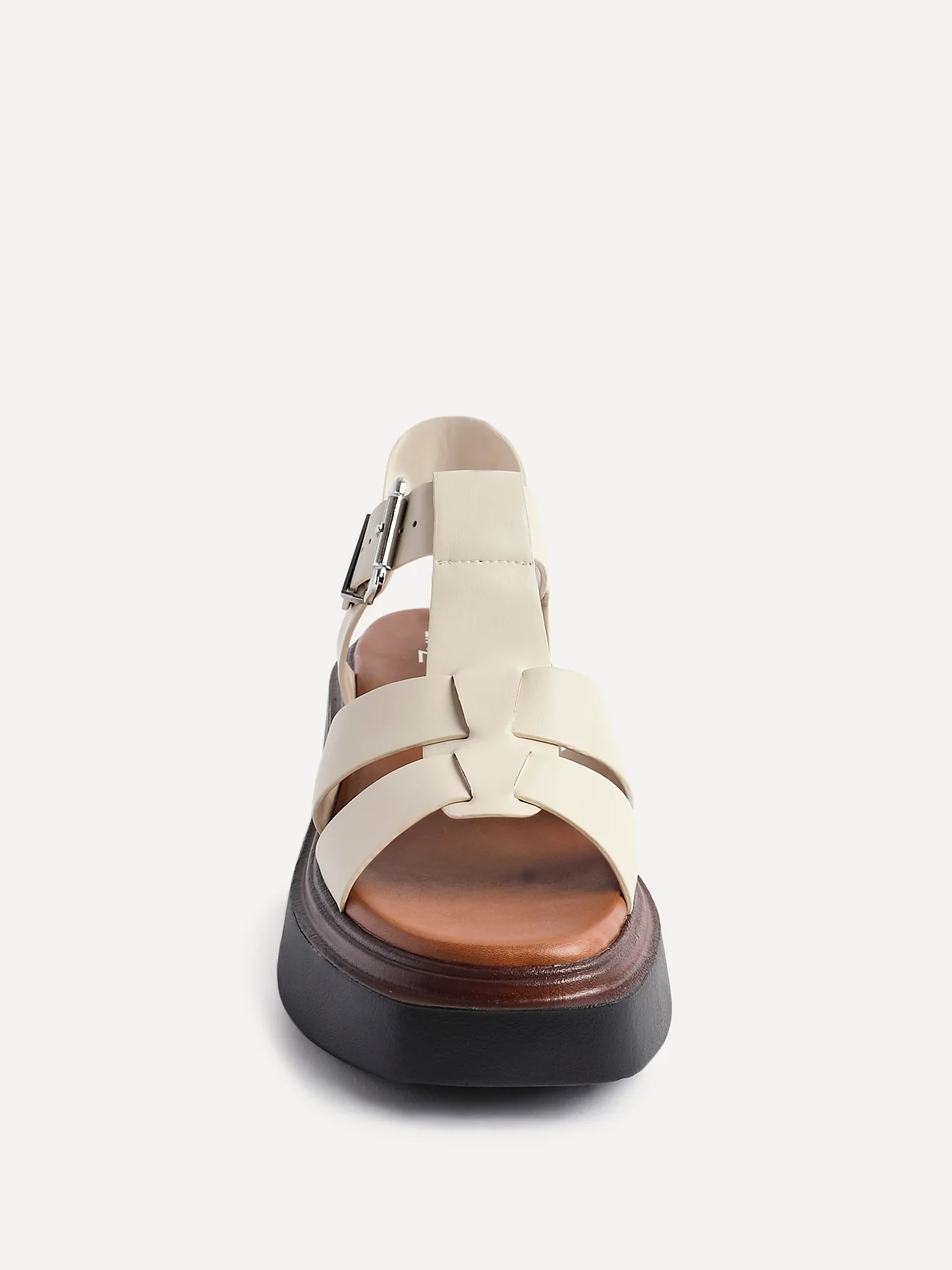 Subtract Nude Gladiator Flatform Sandals - Image 4