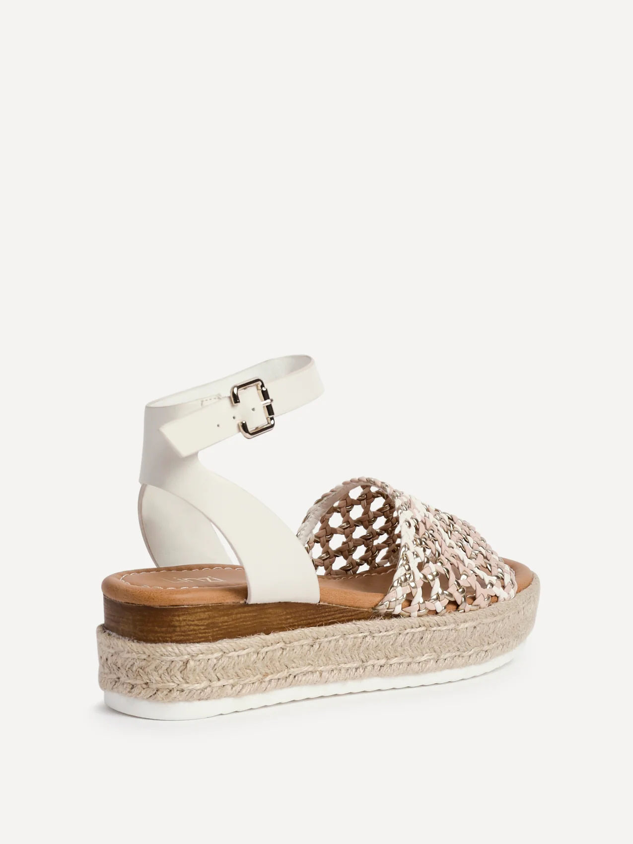 Sundown Beige Espadrille Flatform Sandals - Image 5