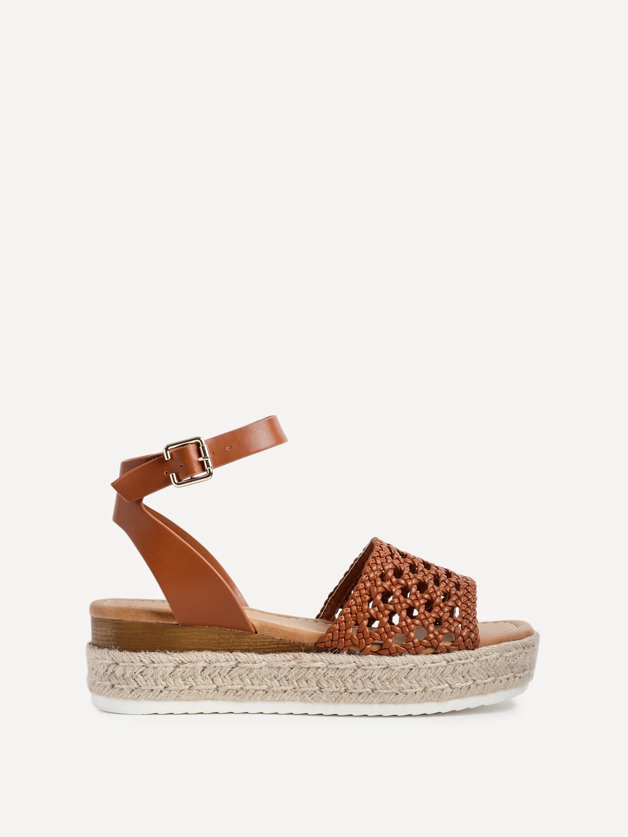 Sundown Tan Espadrille Flatform Sandals - Image 2
