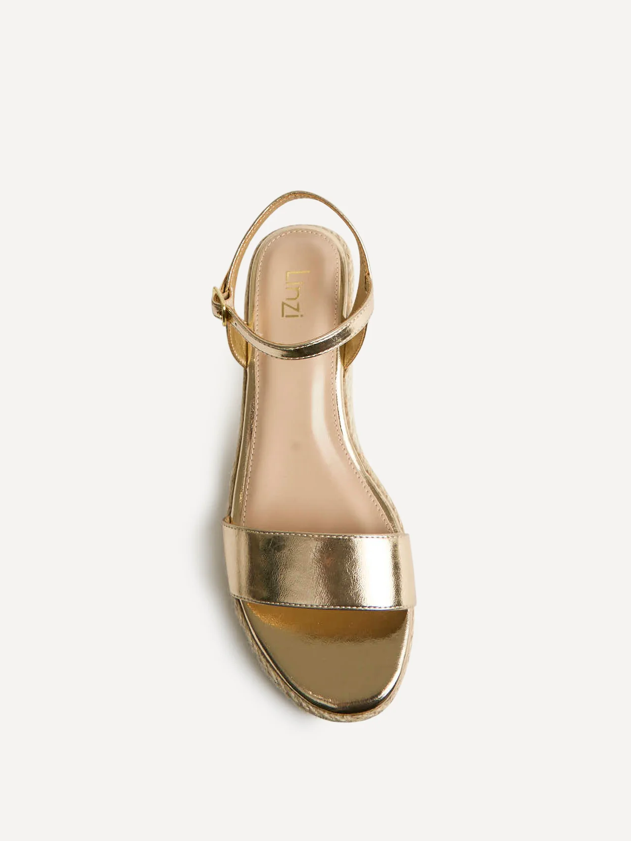 Sunrise Gold Espadrille Flatform Sandals - Image 4