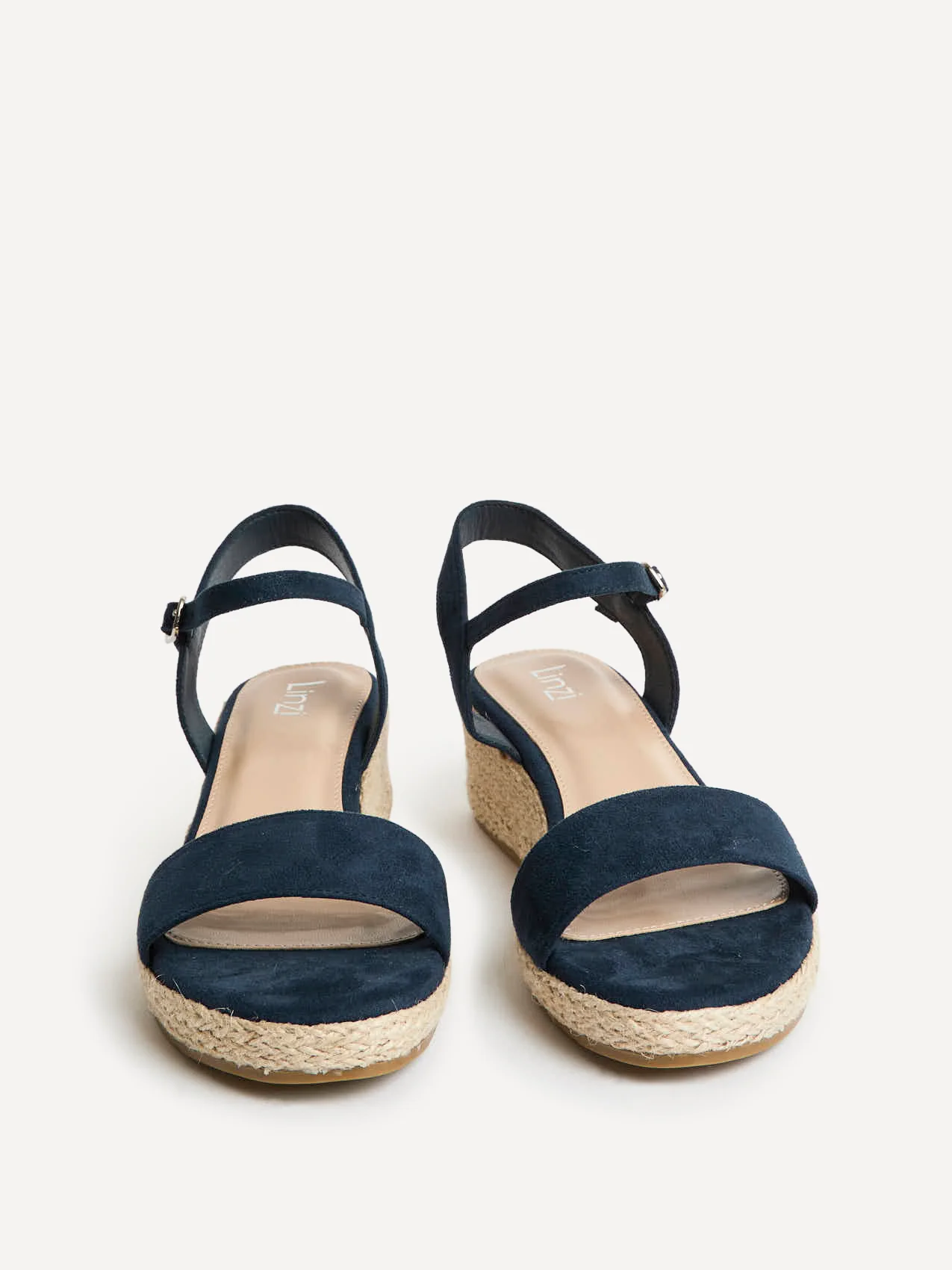 Sunrise Navy Espadrille Flatform Sandals - Image 3