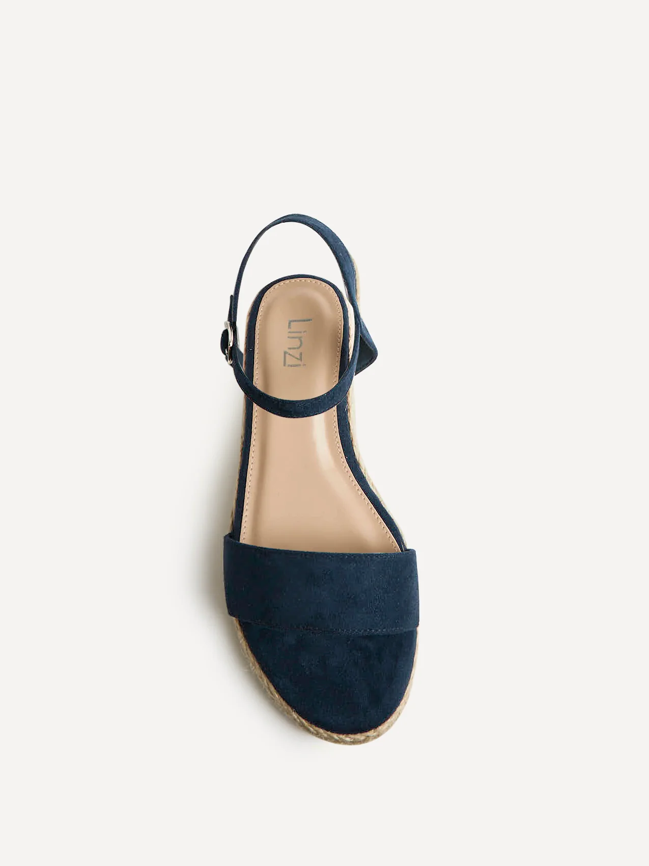 Sunrise Navy Espadrille Flatform Sandals - Image 4