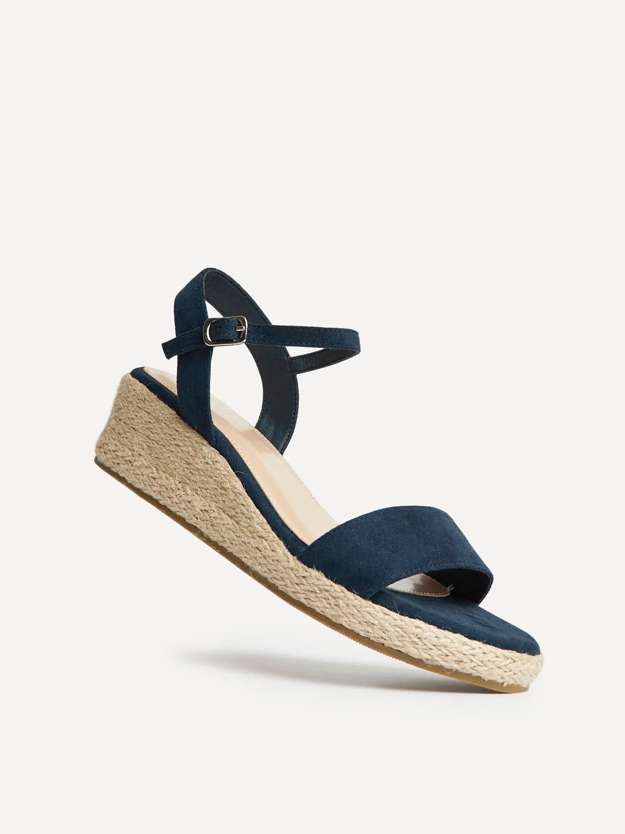 Sunrise Navy Espadrille Flatform Sandals - Image 5