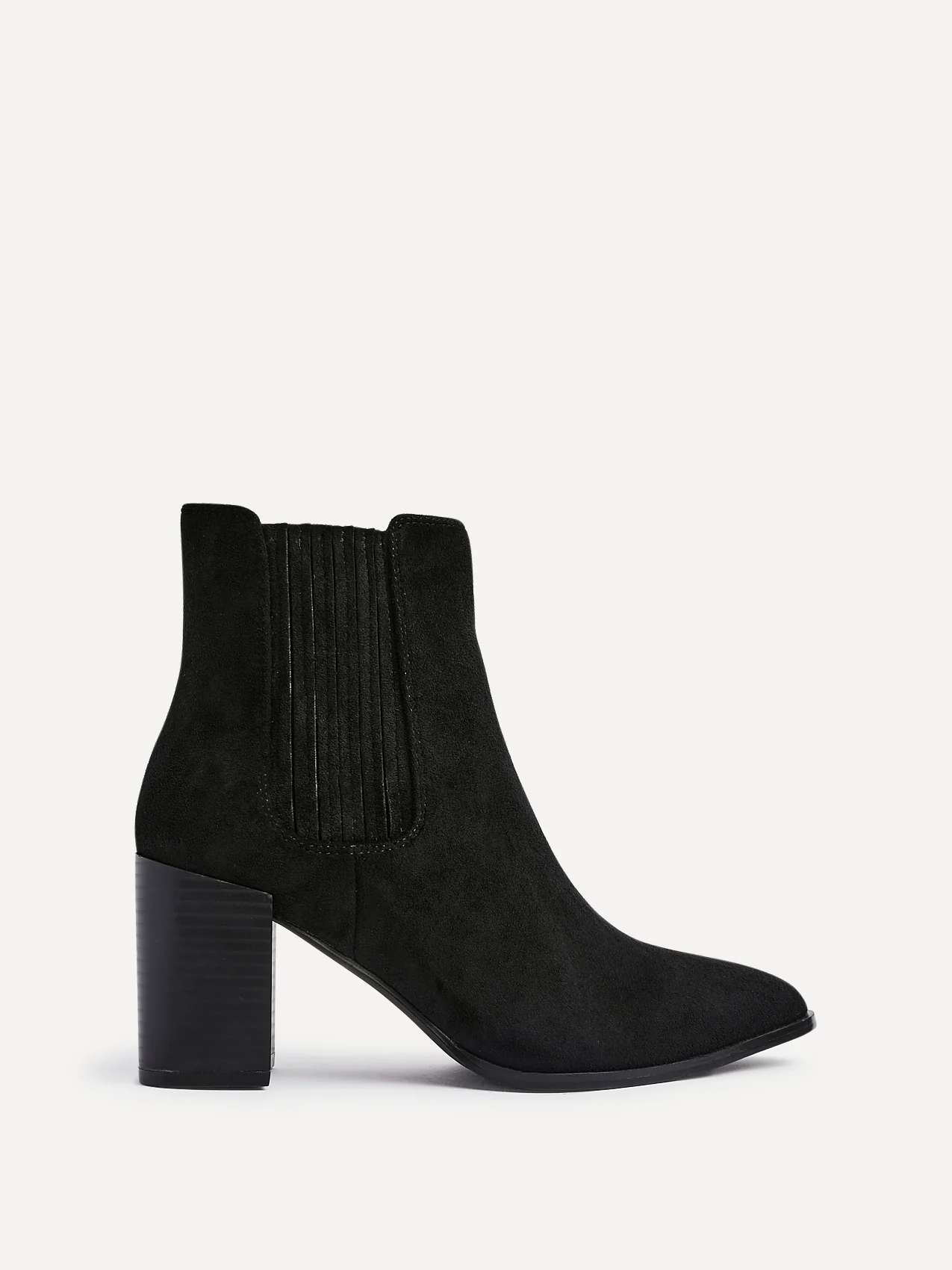 Thrive Black Block Heeled Boots - Image 2