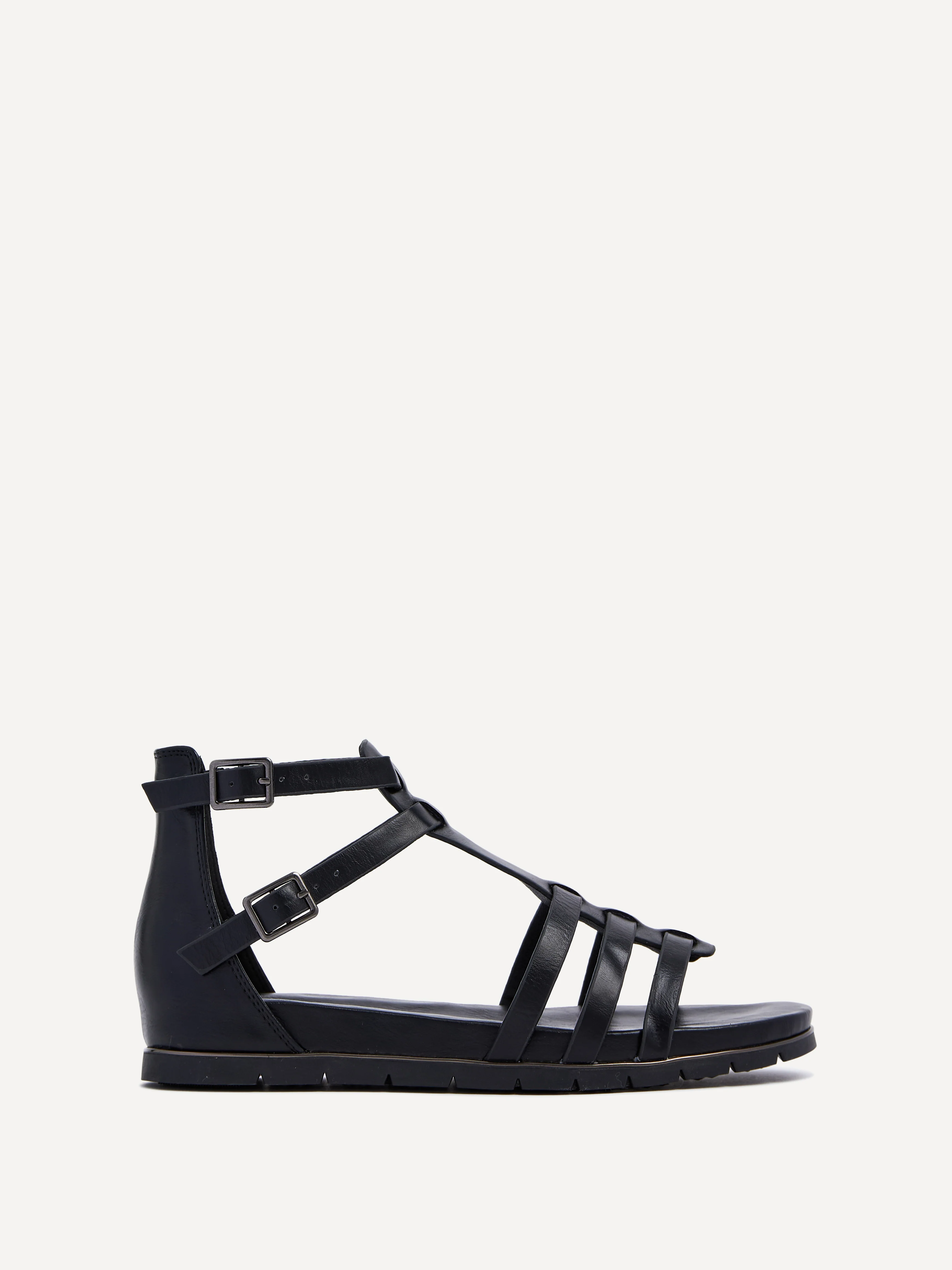 Tour Black Gladiator T-Bar Sandals - Image 2