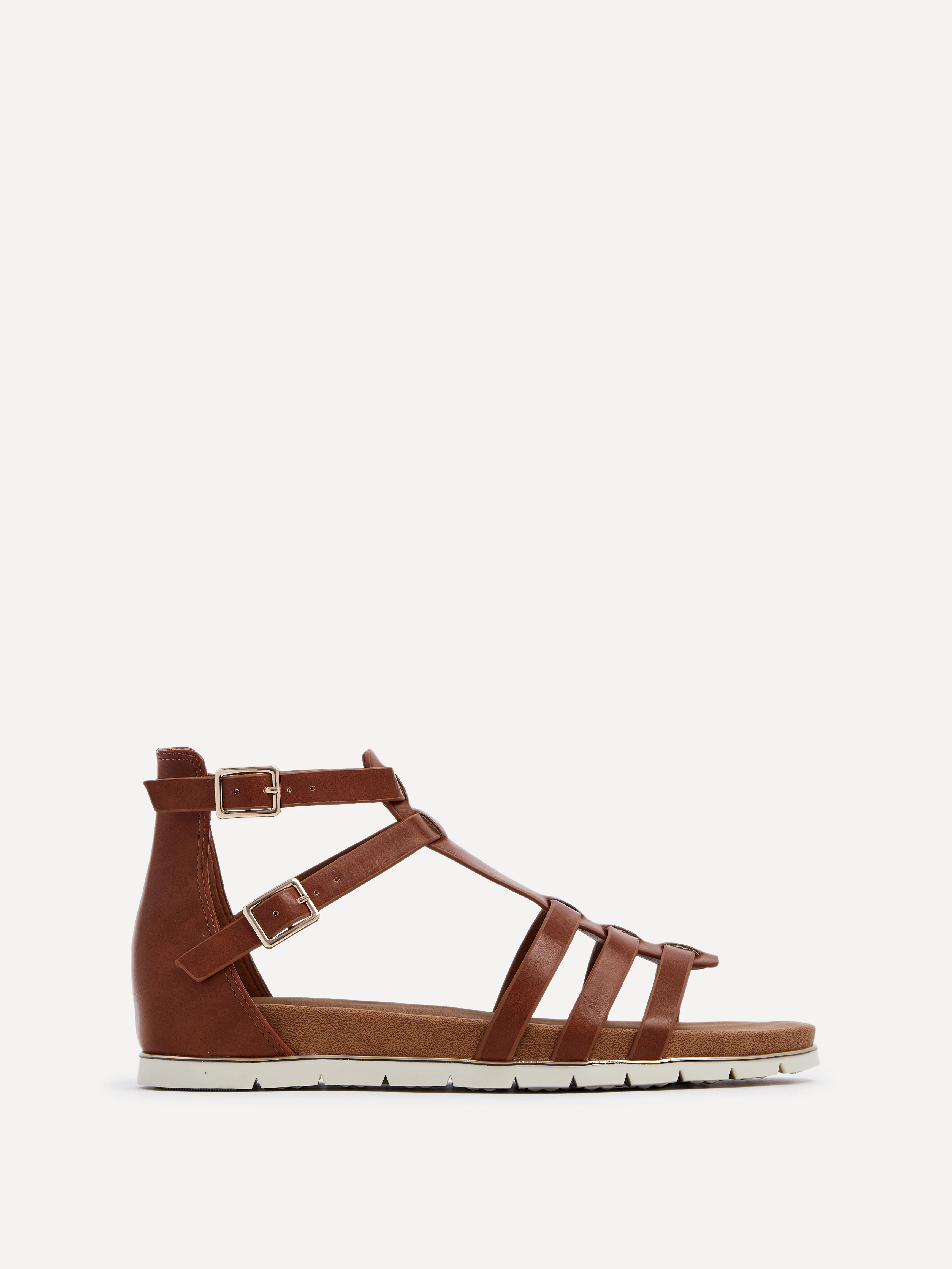 Tour Tan Gladiator T-Bar Sandals - Image 2