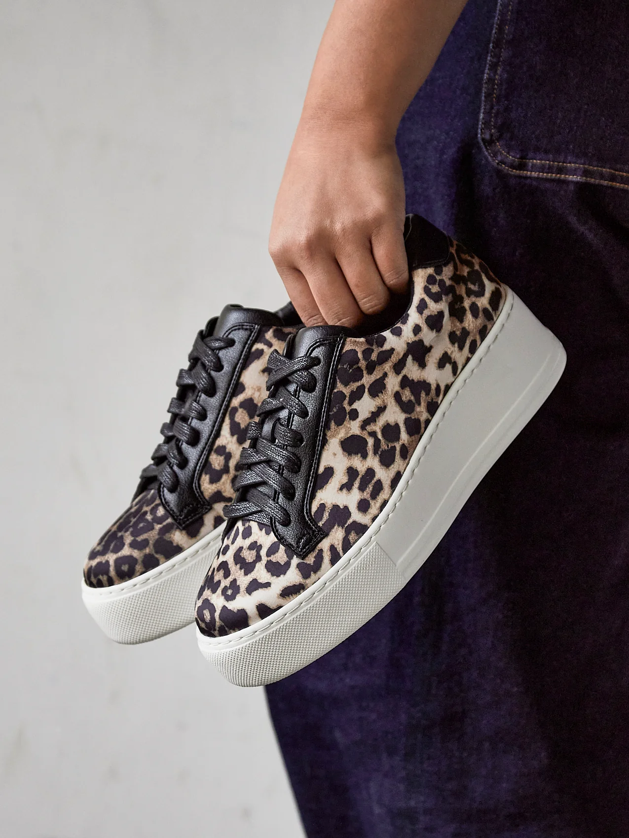 Twyla Leopard Print Trainers