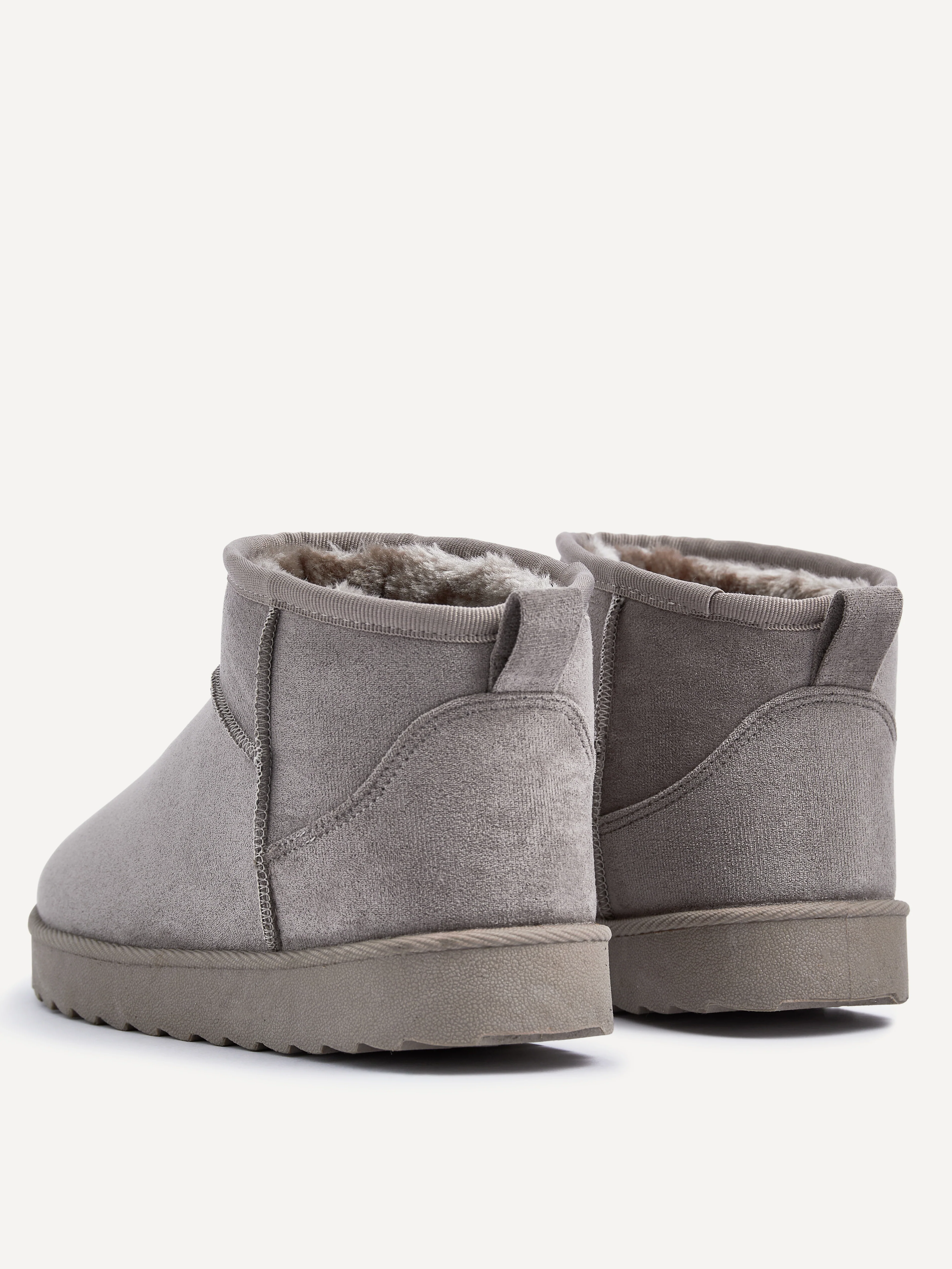 Ultra Mini Addy Ash Grey Fur Ankle Boots - Image 4