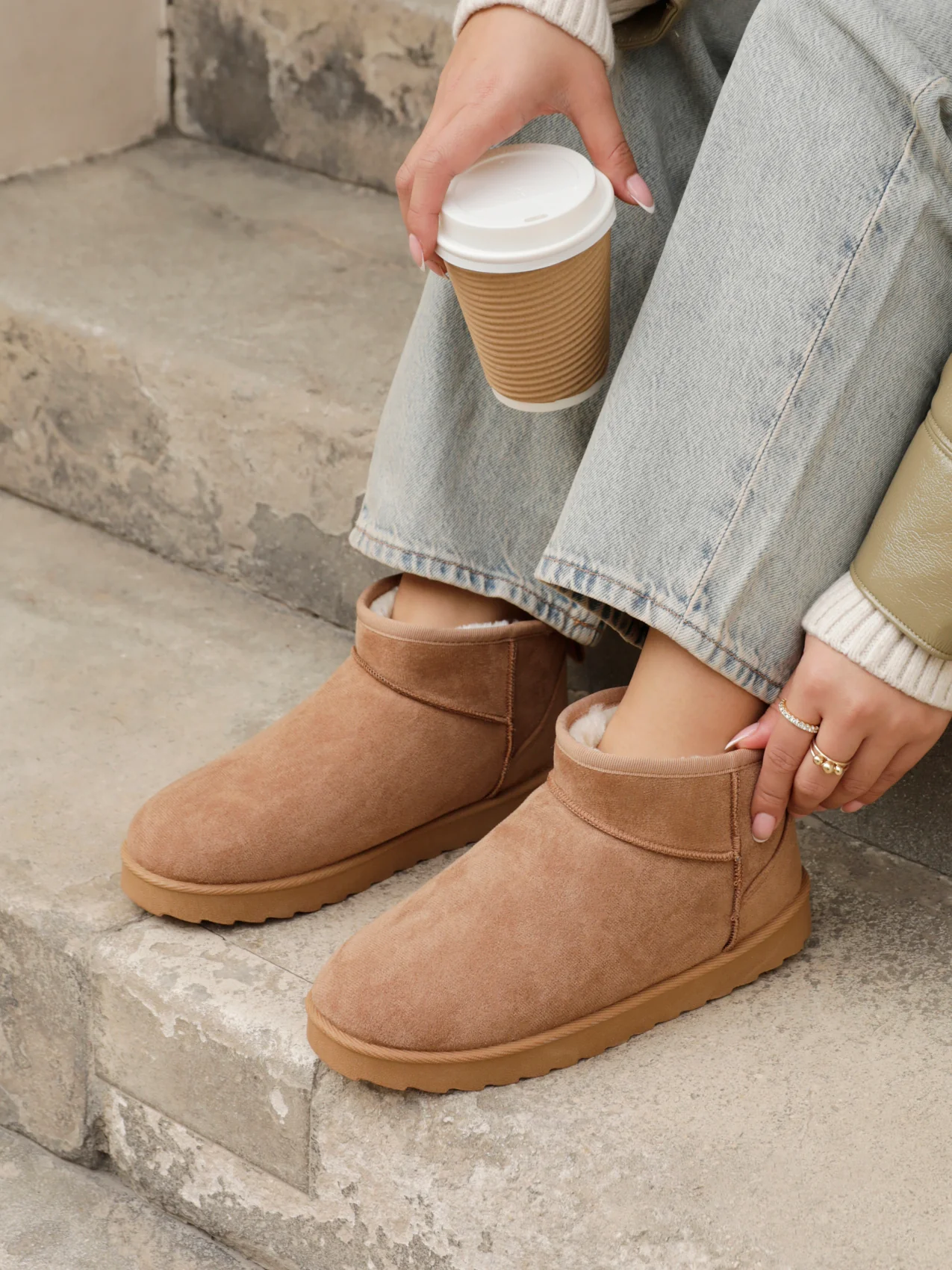 Ultra Mini Addy Chestnut Fur Ankle Boots - Image 6