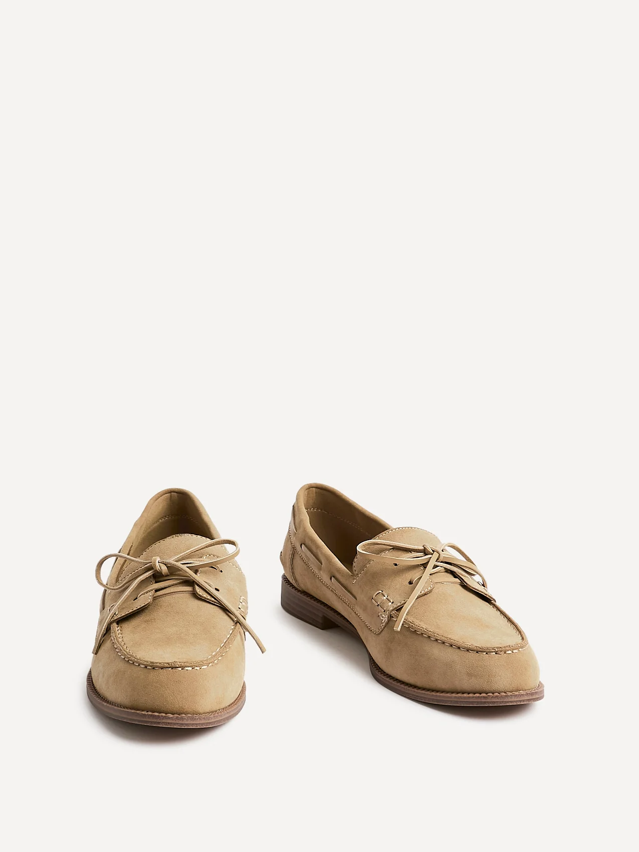 Vanish Beige Faux Suede Loafers - Image 3