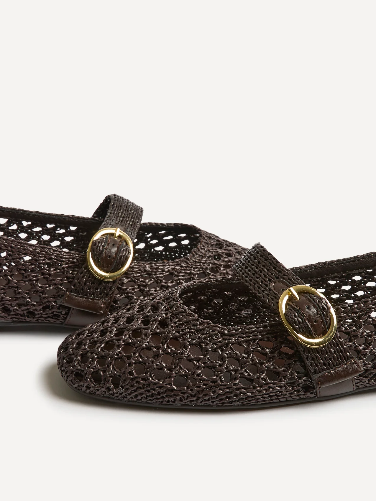 Verona Brown Handwoven Mary Jane Pumps - Image 5