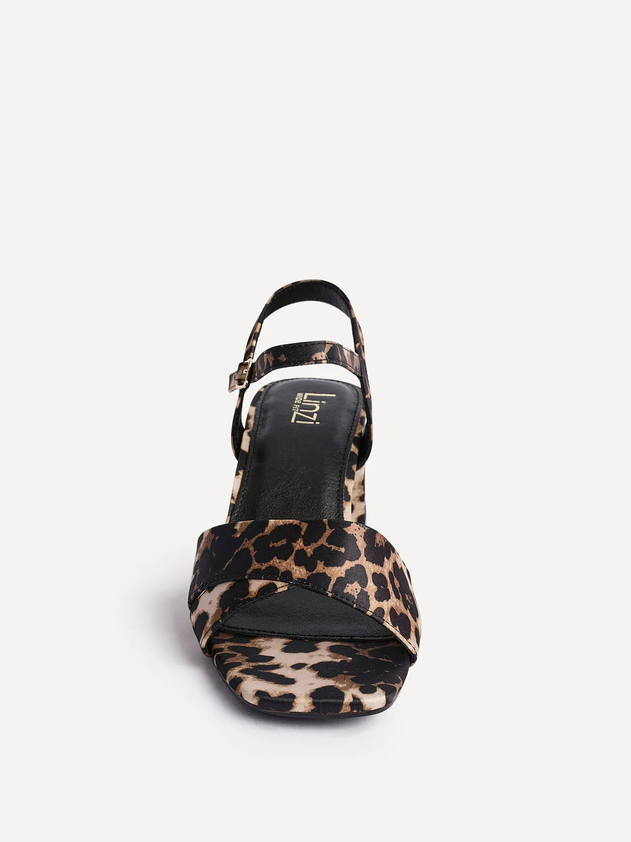 Vivian Wide Fit Leopard Block Heel Sandals - Image 4