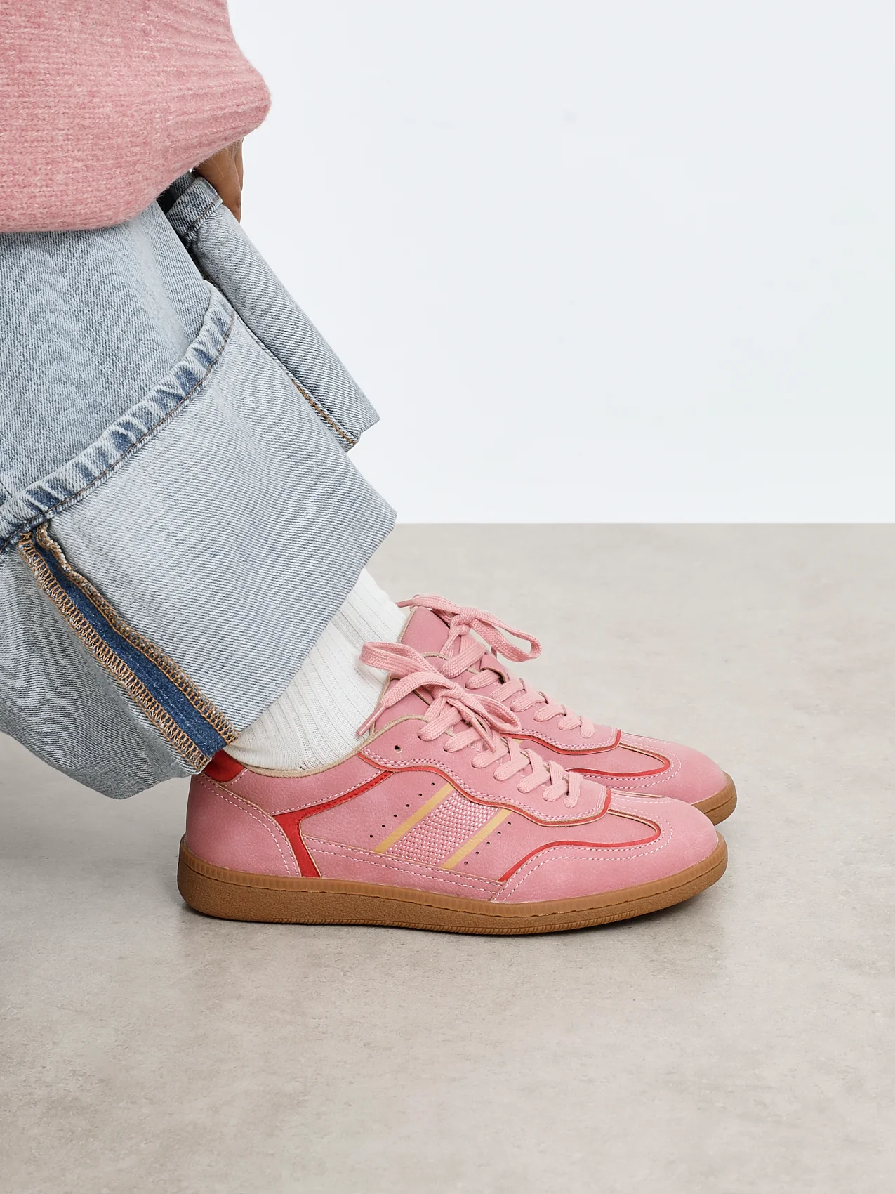 Vortex Pink & Red Trainers - Image 7