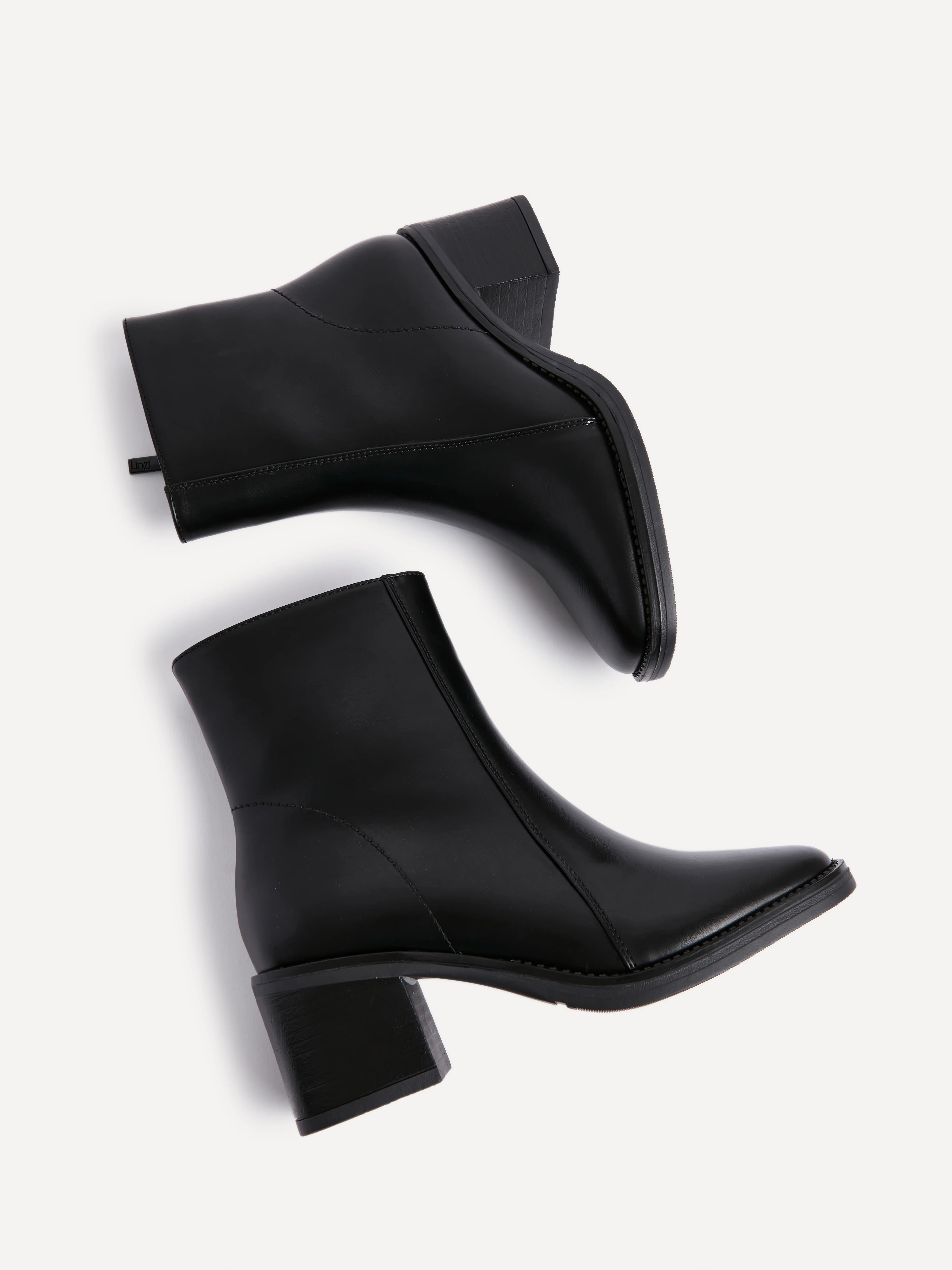 Wander Black Heeled Ankle Boots - Image 5