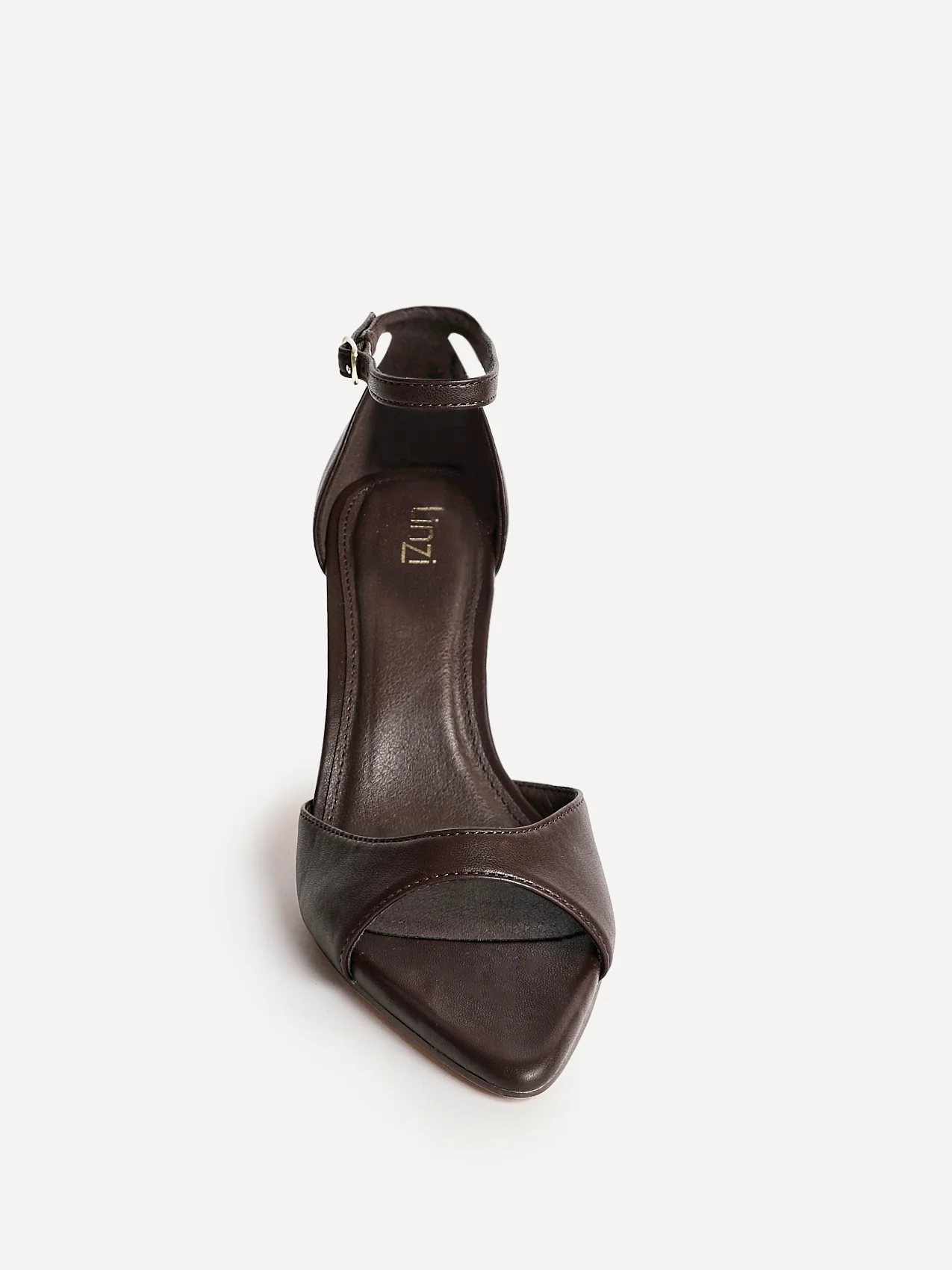 Wanted Brown Faux Leather Pointed Toe Heels - Image 4