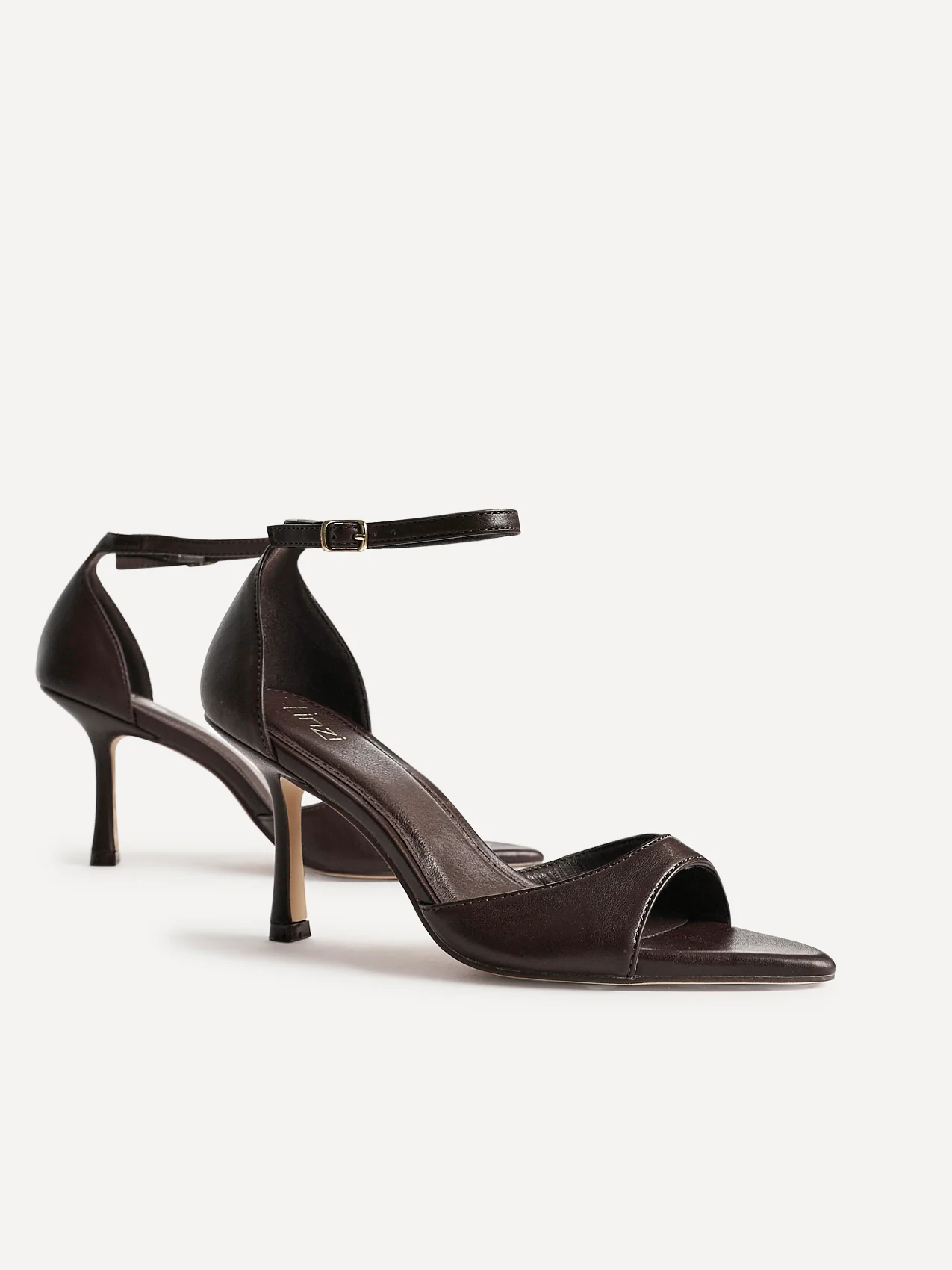 Wanted Brown Faux Leather Pointed Toe Heels - Image 5