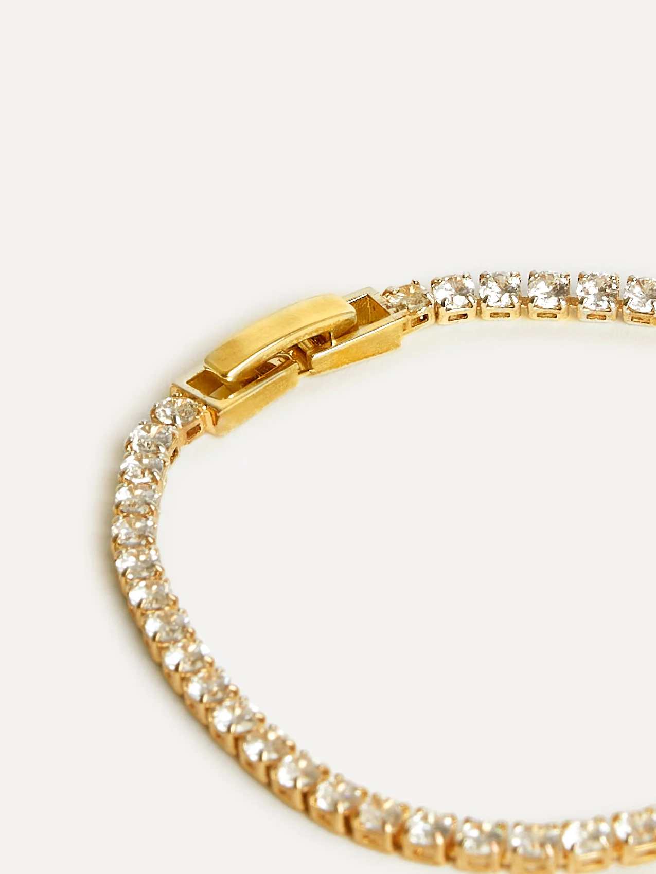 Wedlock Gold Crystal Tennis Bracelet - Image 3