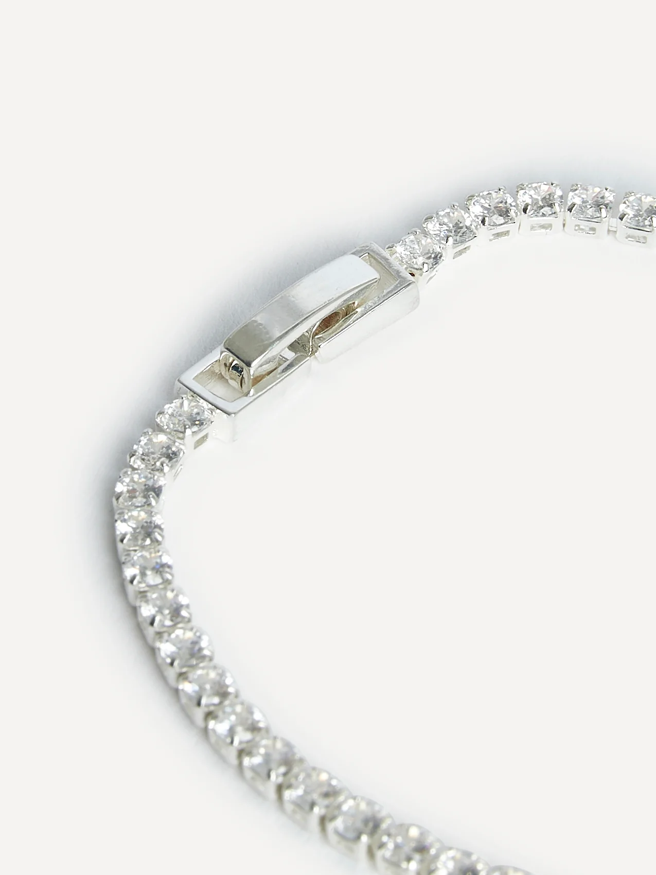 Wedlock Silver Crystal Tennis Bracelet - Image 3