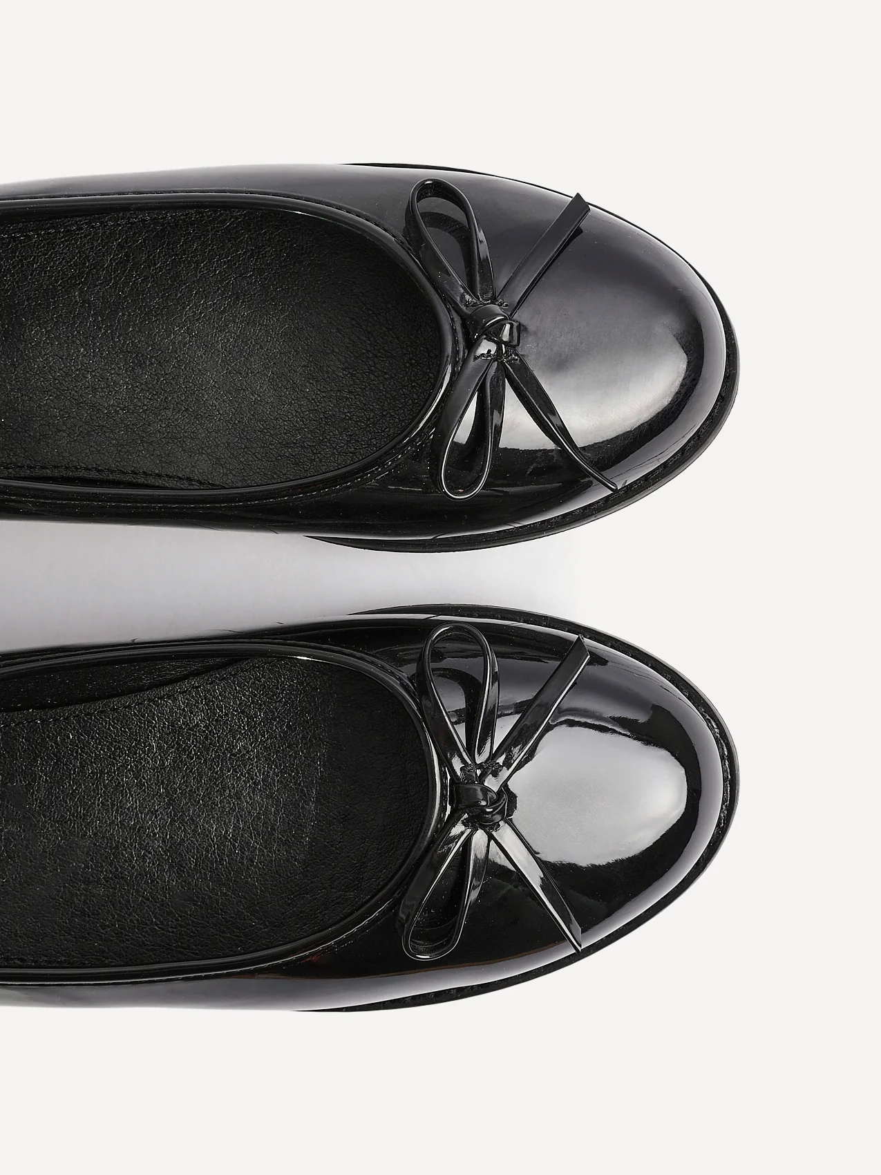 Wendi Wide Fit Black Patent Pumps - Image 5