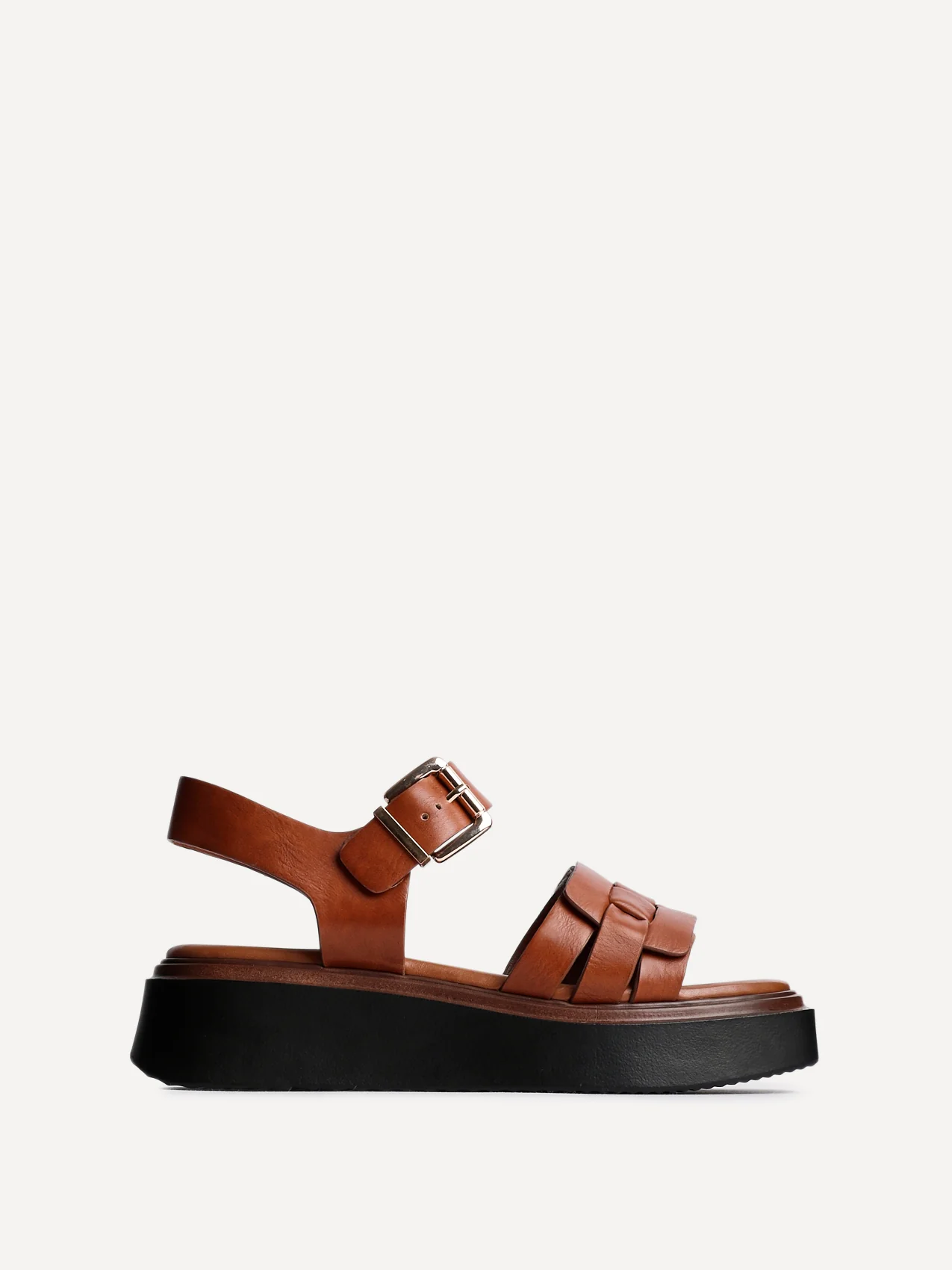 Zuri Tan Flatform Sandals - Image 2