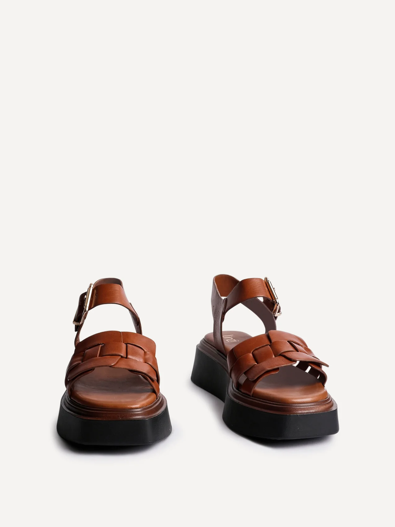 Zuri Tan Flatform Sandals - Image 3