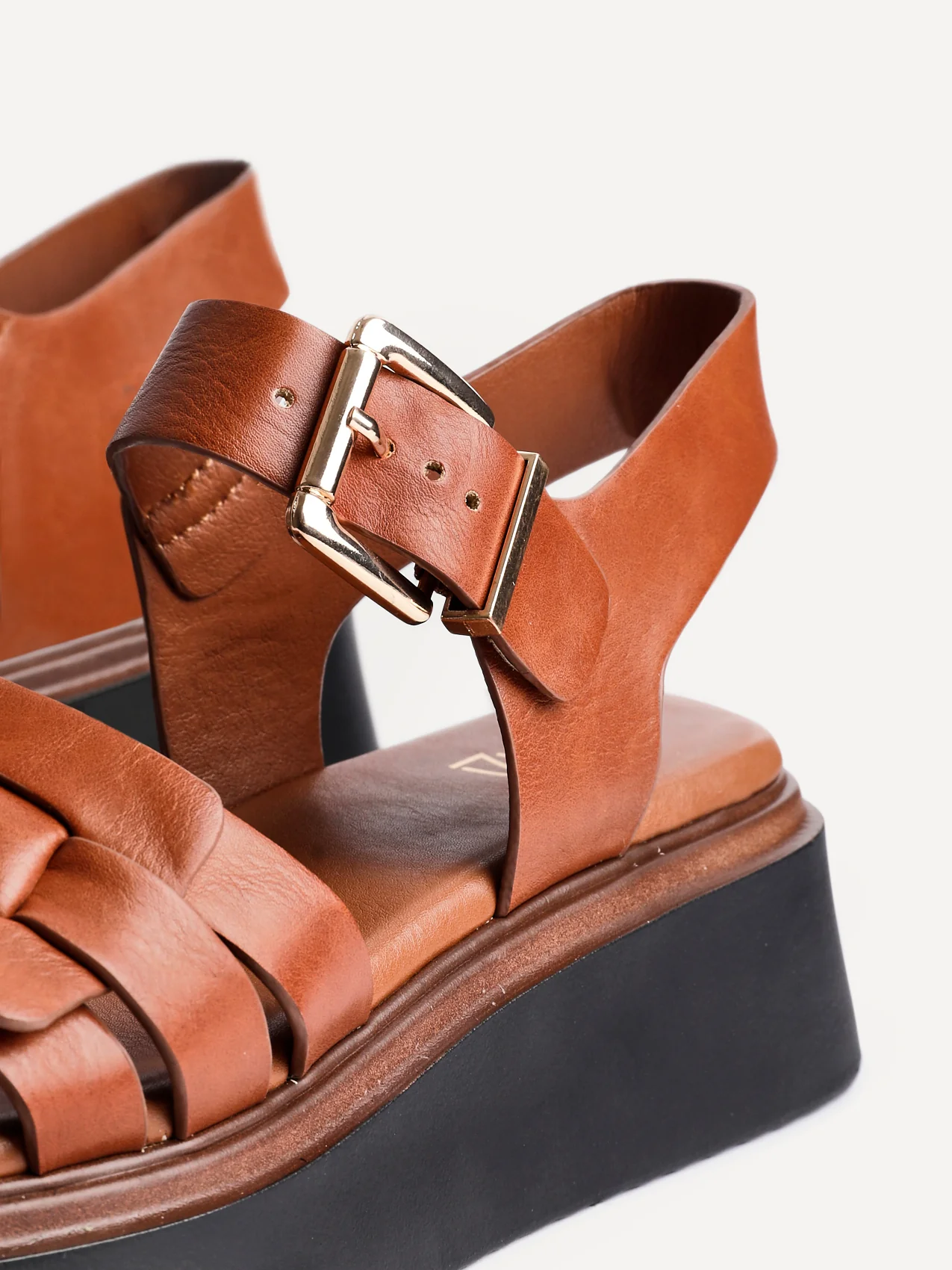 Zuri Tan Flatform Sandals - Image 5